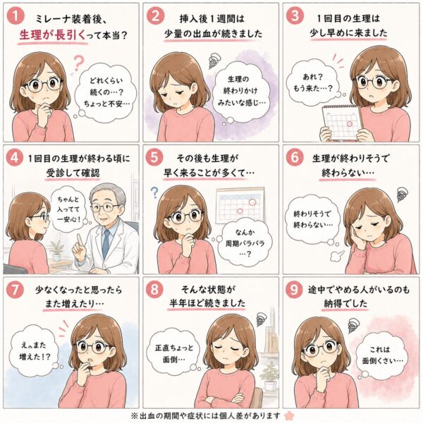ミレーナ装着後半年