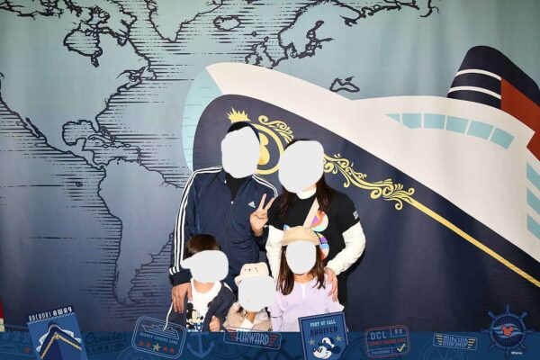 ディズニークルーズ乗船前の写真