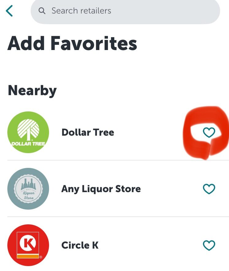 お気に入り店舗登録ボタン