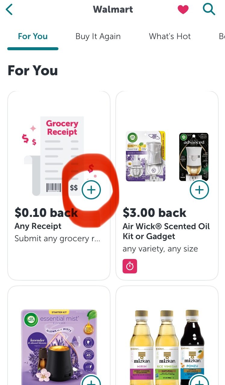 Ibottaでオファーを選択する画面