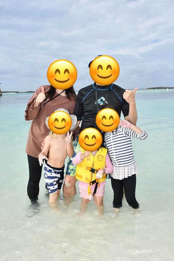 ディズニークルーズのキャスタウェイキー海での写真