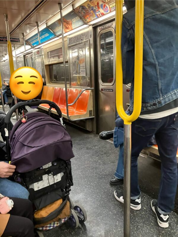 NYの地下鉄の中