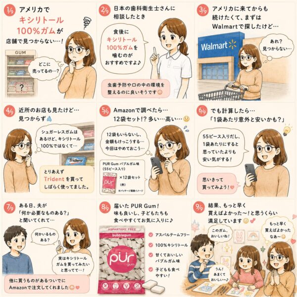 PURガムをAmazonで買うまでの漫画