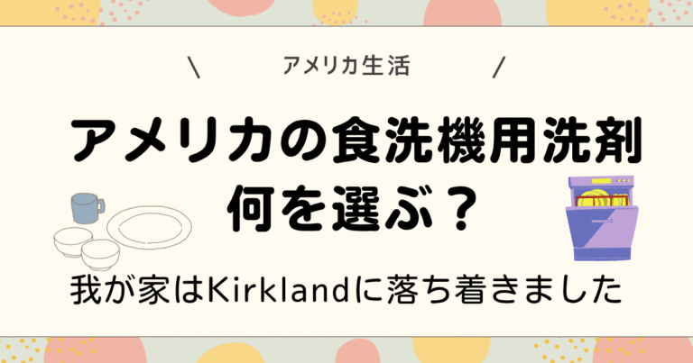 アメリカの食洗機用洗剤何選ぶ？